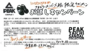 ピークサンダル